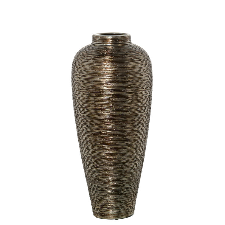 Ivy Bronx 80Cm Silver Ceramic Vase Wayfair.co.uk
